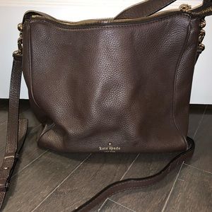 Authentic Kate Spade Brown Leather Crossbody
